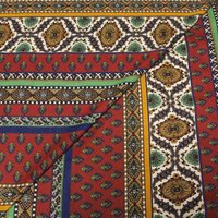 Twill provençal 100% coton - Motifs provençaux fond rouge