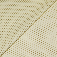 Popeline 100% coton - Étoile dorée fond jaune