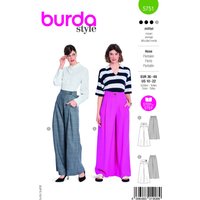 Patron Burda 5751 - Pantalon à pinces et jambes évasées