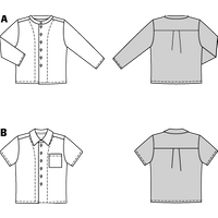 Patron Burda 9209 - Chemise pour enfants avec variations stylées