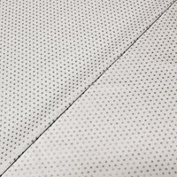 Popeline 100% coton - Etoiles argentées sur fond blanc