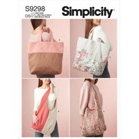 Patron Simplicity 9298 - Sacs fourre-tout pour le marché