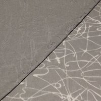 Étoffe de lin - Lignes abstraites grises