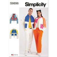 Patron Simplicity 9896.A - Sweat-shirt unisexe à manches raglan