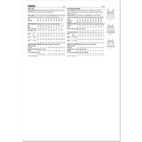 Patron Simplicity 9953.D5 (32-40) - Hauts pour femmes avec encolure élastiquée et options de volants