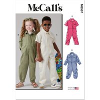Patron McCall's 8567.A (3-9) - Combinaisons pour enfants avec variations de manches