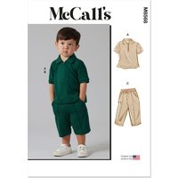 Patron McCall's 8568.A (1/2-4) - Haut, short et pantalon pour petits enfants
