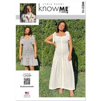 Patron KnowMe 2115.K5 (36-44) - Robe à smocks avec détails raffinés