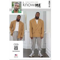 Patron KnowMe 2118.AA (46-54) - Veste oversize croisée avec détails raffinés