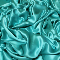 Satin 100% soie - Turquoise