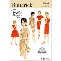 Patron Butterick 7035 R5 (42-50) - Ensemble robe fourreau vintage et veste assortie