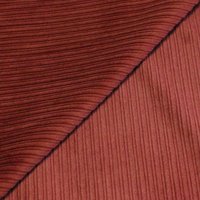 Velours côtelé 300 raies à côtes irrégulières coton & élasthanne - Rouge brique