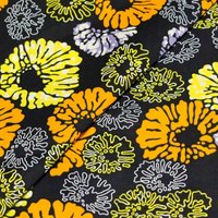 Tissu WAX 100% coton - Crépuscule fleuri (Coupon de 2,70 mètres)