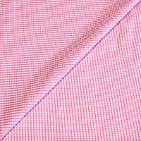 Popeline 100% coton peigné - Carreaux rose et blanc