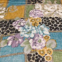 Paréo 100% coton - Jardin fauve