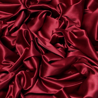 Satin de coton & viscose - Bordeaux
