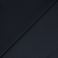 Jacquard coton & élasthanne - Losange ton-sur-ton marine