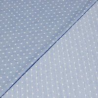 Voile de coton plumetis – Bleu