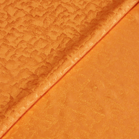 Satin 100% soie jacquard - Solange orange clair