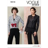 Patron Vogue 2114/B5 (36-44) - Veste courte cintrée avec manches fente