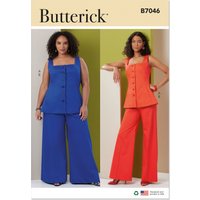 Patron Butterick 7046 BB (48-56) - Top sans manches et pantalon large