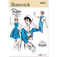 Patron Butterick 7052 K5 (36-44) - Robe et veste rétro années 60