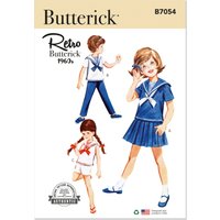 Patron Butterick 7054 CKK (5-8) - Ensemble enfant années 60