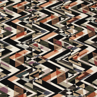 Jersey viscose & élasthanne - Chevron multicolore