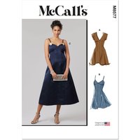 Patron McCall's 8577.K5 (36-44) - Robe ajustée à manches variées et encolure v