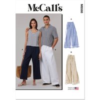 Patron McCall's 8588.A (34-52) - Pantalon unisexe à coupe fluide deux longueurs