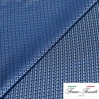 Jacquard 100% soie - Carreaux bleus
