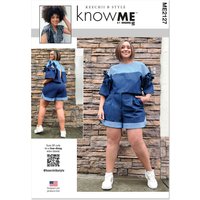 Patron KnowMe 2127.BB (48-56) - Top & Shorts manches kimono