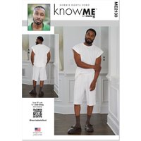 Patron KnowMe 2130.A (46-64) - Top et Shorts Homme