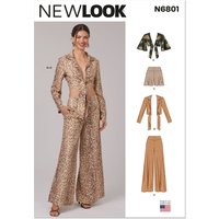 Patron New Look 6801 - Tops, Shorts & Pantalon