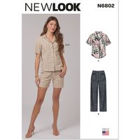 Patron New Look 6802 - Chemise, Pantalon & Short