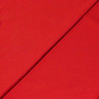 Jersey côtelé coton & élasthanne - Rouge