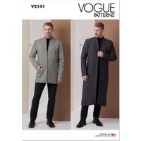 Patron Vogue 2141 AA (46-54) - Veste homme doublée deux longueurs
