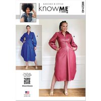 Patron KnowMe 2140.N5 (38-46) - Shirt-Dress corset midi