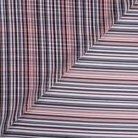 Mousseline - Rayures rouges et noires