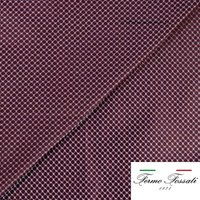 Jacquard 100% soie - Cachemire blanc fond bordeaux