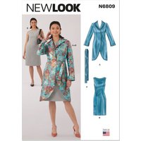 Patron New Look 6809 - Veste doublée & robe à ceinture