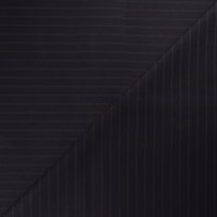 Gabardine imprimée coton & élasthanne – Rayure noir ton sur ton