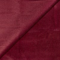 Velours côtelé 500 raies coton, viscose & élasthanne - Framboise