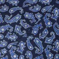 Twill 100% viscose – Paisley bleu