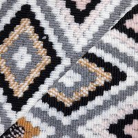 Granny square – Gris poudré et caramel