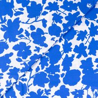 Promotion Tissus de rêve 29% de réduction sur étoffe 100% viscose fleurs bleues
