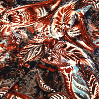 Javanaise imprimée - Cachemire Geronimo fond noir