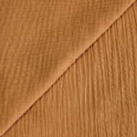 Double gaze 100% coton - Camel