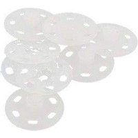 Boutons pression ronds en plastique à coudre (13 mm)