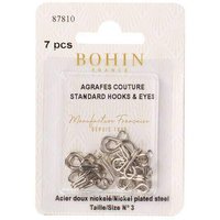 Agrafes courantes de fermeture G2 taille n°3 argenté